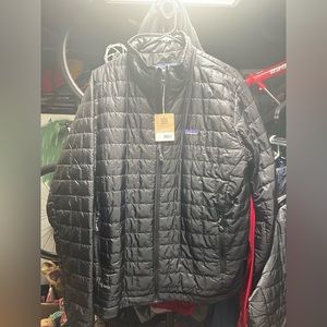 PATAGONIA NEW NANO PUFF JACKET FULL ZIP GRAY PUFFER COAT LARGE